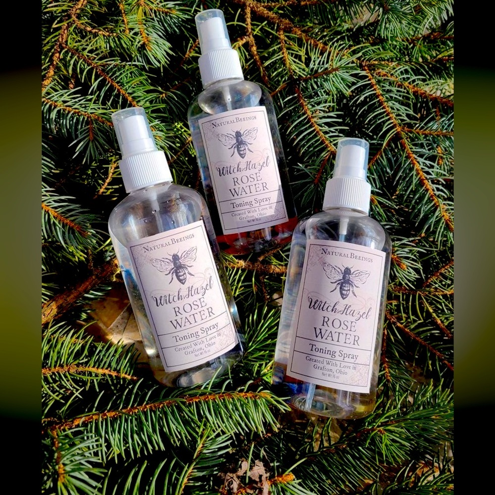Facial Toning Spray Rose Water & Crystals